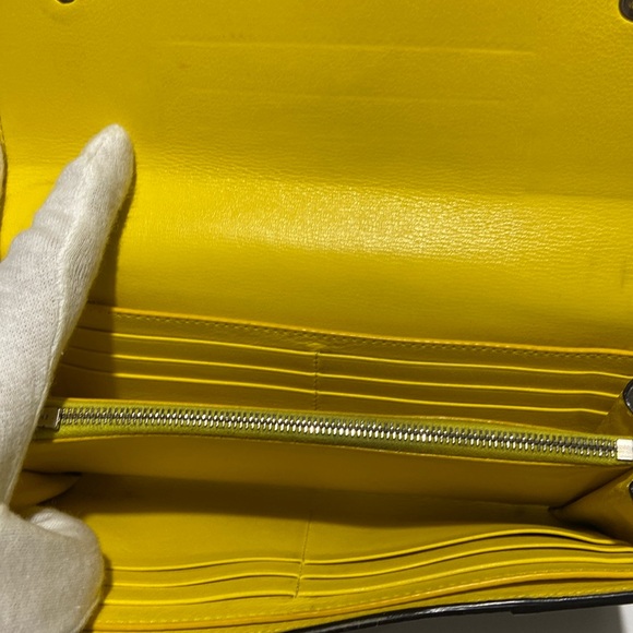 Céline VGUC Pebbled Grey Leather Continental Wallet $970 Retail - Picture 14 of 15